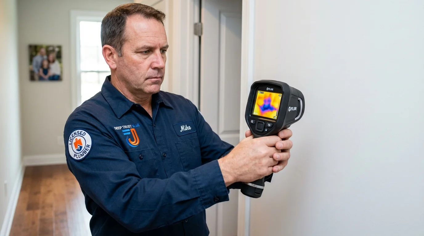 Thermal imaging leak detection by Johns Plumbing LLC in West Chester